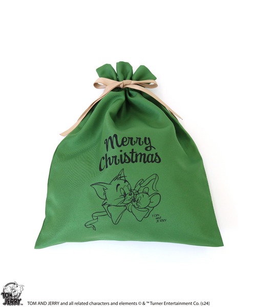 ラッピング 「公式」TOM and JERRY GIFT 巾着 クリスマス専用