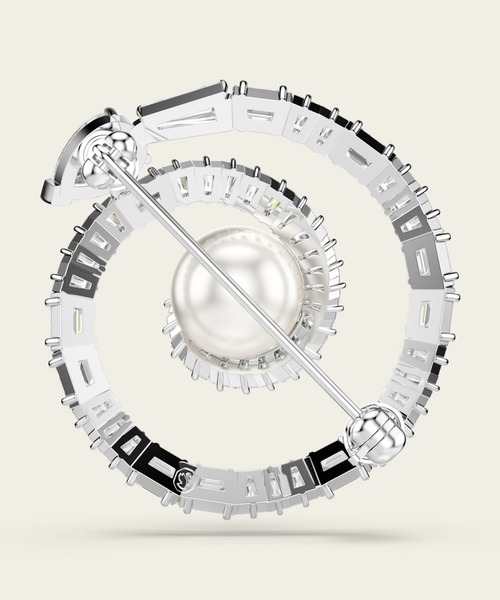 スワロフスキー Swarovski Snake ブローチ クリスタル・パール SWAROVSKI ブローチ 「公式」「スワロフスキー」Snake