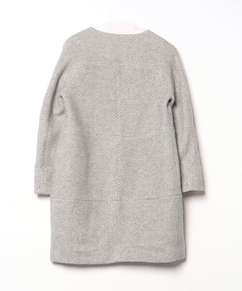 「QUEENS COURT」 ノーカラーコート S(1) グレー レディース_画像2