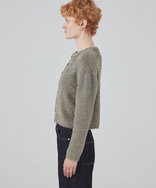 MACPHEE（マカフィー） カーディガン ルレックスシェニール クルー