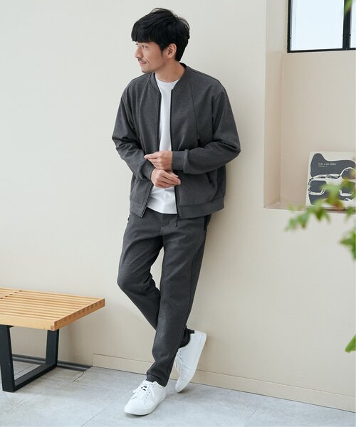 ikka（イッカ） カーディガン 「セットアップ対応」テックストレッチ