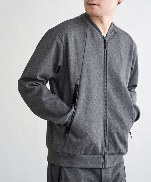 ikka（イッカ） カーディガン 「セットアップ対応」テックストレッチ