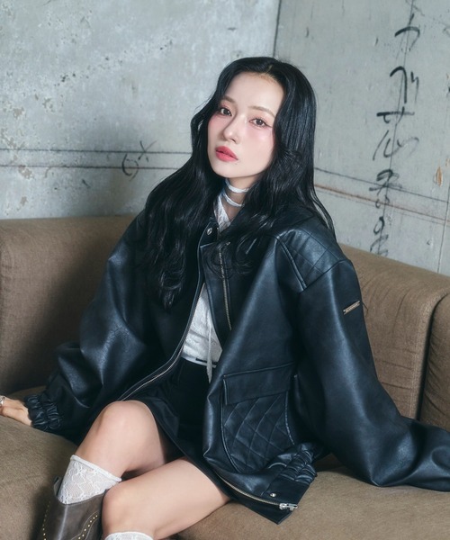 ANDGEEBEE（アンジービー） ブルゾン アウター UNISEX フェイクレザー