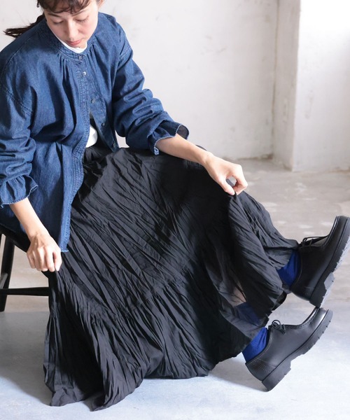 soulberry スカート クリンクルな黒いスカート　L 試着のみ soulberry スカート クリンクルな黒いスカート : ZOZOTOWN Yahoo