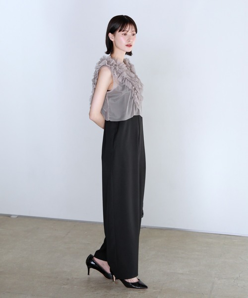チュールベストオールインワン ANDRESD パンツドレス tulle vest all in one dress / チュール