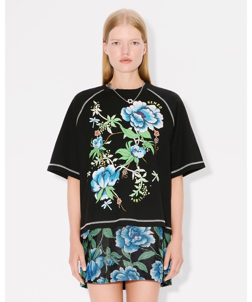 ◆送料・関税込み◆KENZO KENZO Peonies Tシャツ KENZO tシャツ 'KENZO Peonies' Tシャツ レディース : ZOZOTOWN
