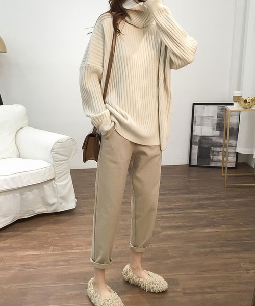 「Ulysses」 「Girly Doll」タートルネックニット F グリーン レディース_画像2