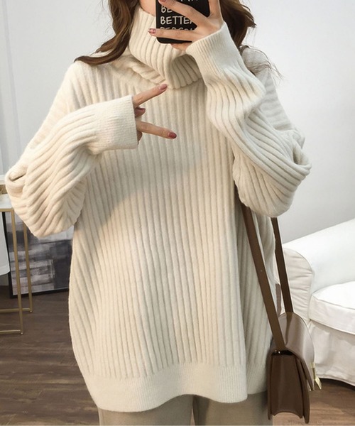 「Ulysses」 「Girly Doll」タートルネックニット F グリーン レディース_画像4