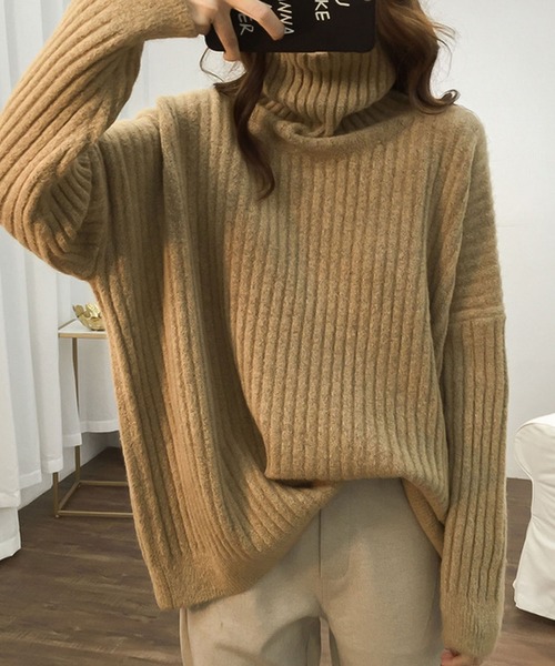 「Ulysses」 「Girly Doll」タートルネックニット F グリーン レディース_画像9