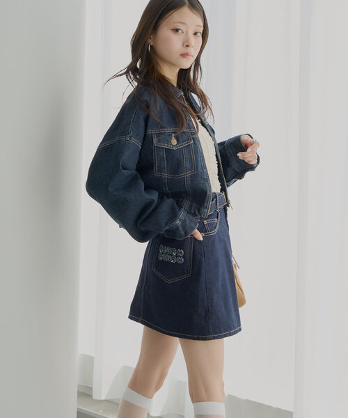Sale⭐KIN⭐のパッチワーク ミニスカート！ パッチワークデニムミニスカート - メルカリ