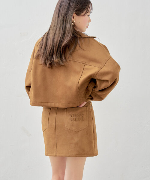 Chico スカート 「2サイズ展開/セットアップ対応」ベルト付き