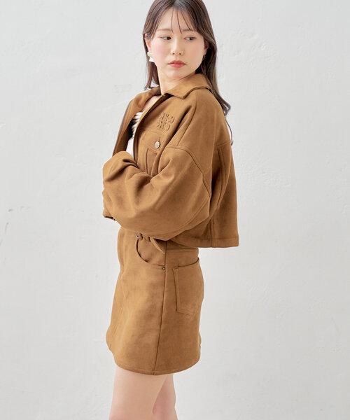 Chico スカート 「2サイズ展開/セットアップ対応」ベルト付き