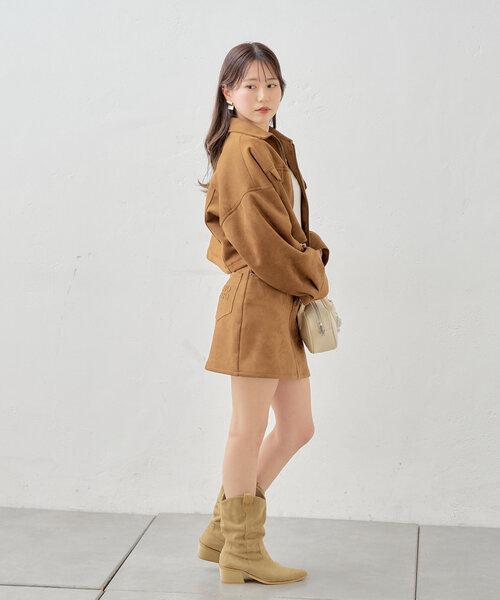 Sale⭐KIN⭐のパッチワーク ミニスカート！ PINK HOUSE / パッチワークスカート レッド I-25-01-26-054-LO
