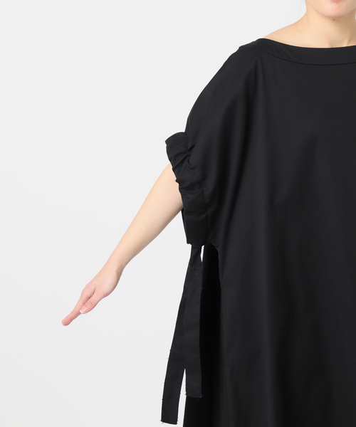 ワンピース BLACK COTTON DRESS Mame Kurogouchi マメクロゴウチ Cotton Jersey Dress コットン