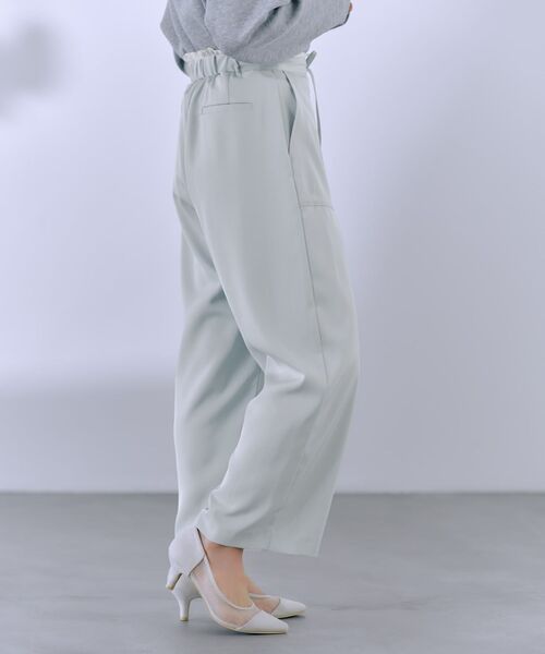 COHINA（コヒナ） パンツ ウエストデザインドロストパンツ 「低身長
