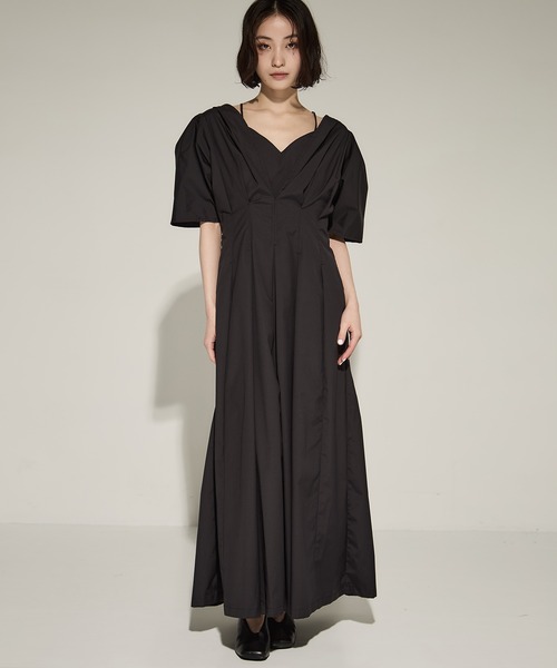 MURRAL letter long dress ドレス　ワンピース MURRAL（ミューラル）の「【MURRAL/ミューラル】レターロング