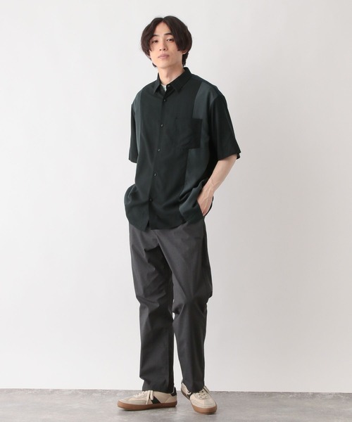 GLOBAL WORK（グローバルワーク） シャツ 半袖 サラサマ快適シャツ