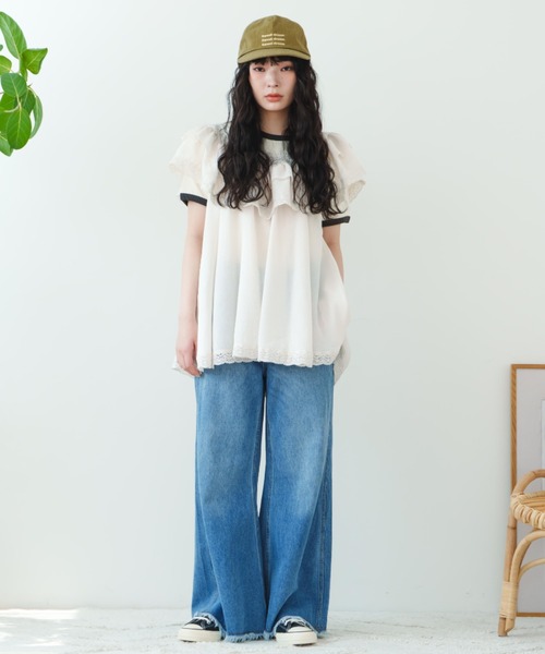 eLur チュニック 「eLur」レースフリルチュニック : ZOZOTOWN