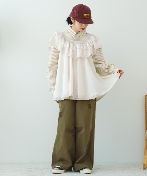 eLur チュニック 「eLur」レースフリルチュニック : ZOZOTOWN
