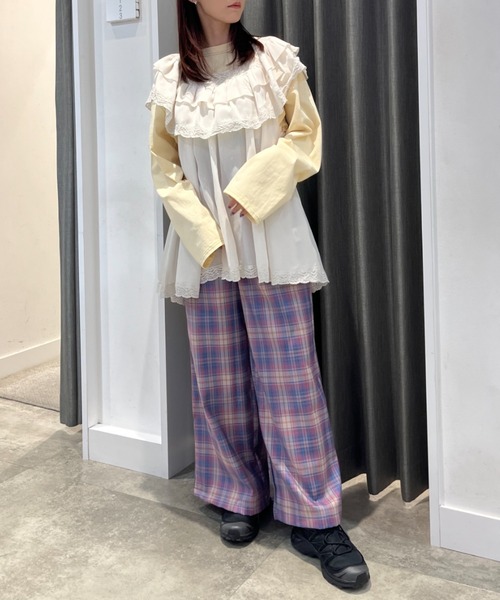 eLur チュニック 「eLur」レースフリルチュニック : ZOZOTOWN
