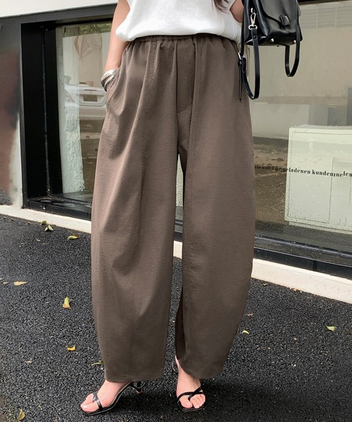 パンツ Kanabanana パンツ 「着丈が選べる」イージーコクーンパンツ レディース
