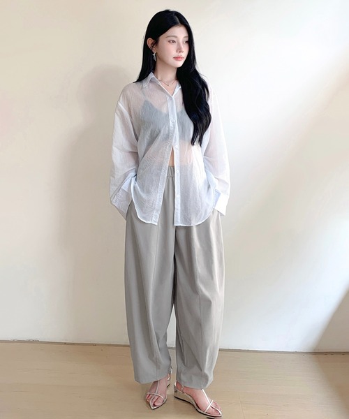 パンツ Kanabanana パンツ 「着丈が選べる」イージーコクーンパンツ レディース