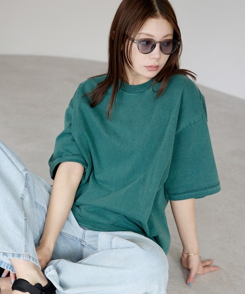 tシャツ 半袖 ヴィンテージライク ピグメントダイTシャツ レディース メンズ | etre pret
