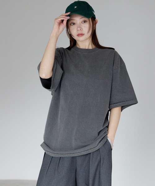 tシャツ 半袖 ヴィンテージライク ピグメントダイTシャツ レディース メンズ | etre pret | 02
