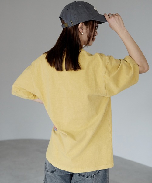 tシャツ 半袖 ヴィンテージライク ピグメントダイTシャツ レディース メンズ | etre pret | 25