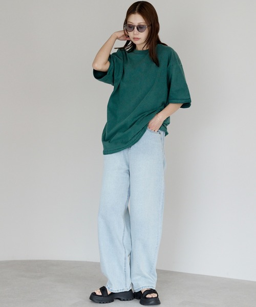 tシャツ 半袖 ヴィンテージライク ピグメントダイTシャツ レディース メンズ | etre pret | 14