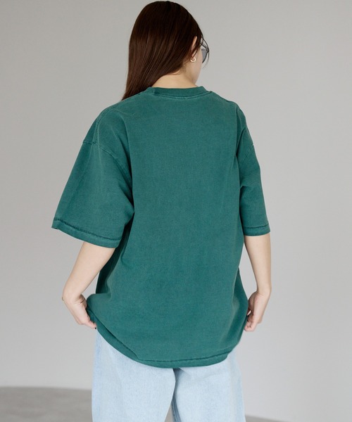 tシャツ 半袖 ヴィンテージライク ピグメントダイTシャツ レディース メンズ | etre pret | 09