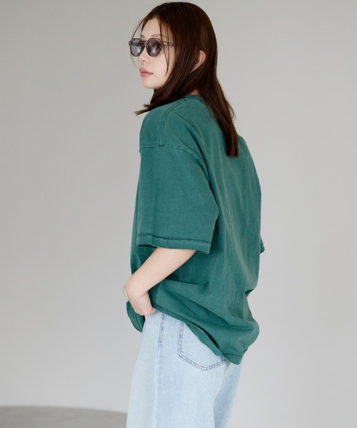 tシャツ 半袖 ヴィンテージライク ピグメントダイTシャツ レディース メンズ | etre pret | 10