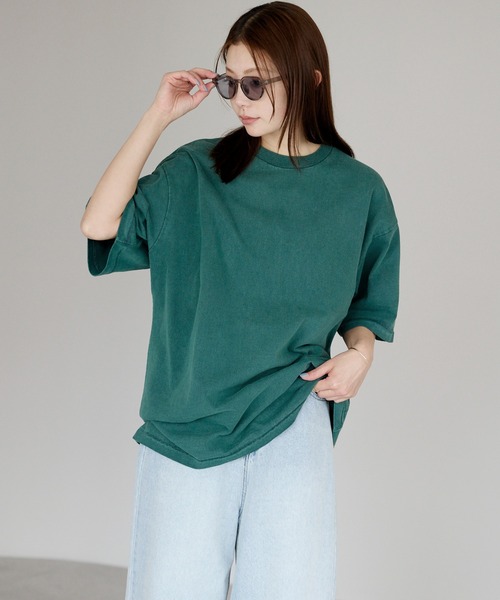 tシャツ 半袖 ヴィンテージライク ピグメントダイTシャツ レディース メンズ | etre pret | 12