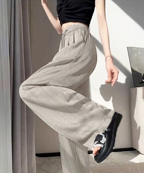 miniministore スウェットパンツ ジャージ 水墨風ワイドパンツ