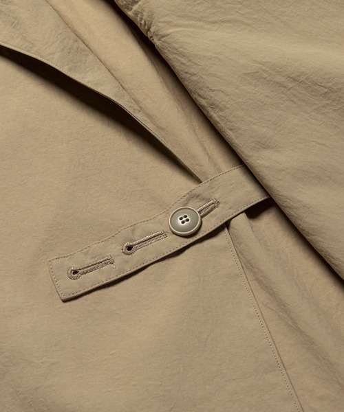 トレンチコート コート Nylon Wrap Over Coat メンズの画像
