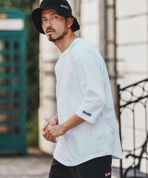 felkod（フィルコッド） tシャツ mt9819- Barcode Embroidery Raglan