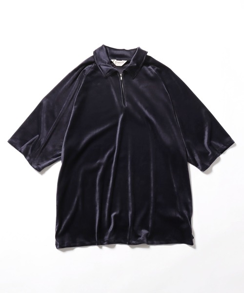 TOWNCRAFT（タウンクラフト） ポロシャツ 半袖 QURTER ZIP RAGLAN POLO