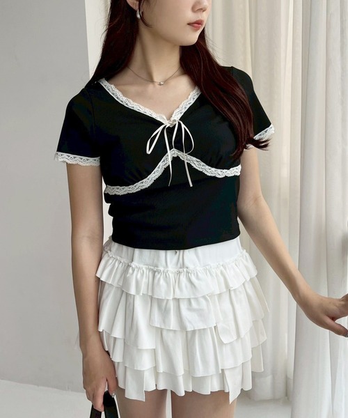 【ニコです★】トップス5点 one after another NICE CLAUP tシャツ 「カップ付き」レーステレコ