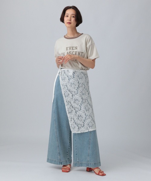 LEPSIM スカート レースラップスカート 497651 : ZOZOTOWN Yahoo