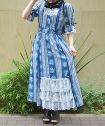 axes femme ワンピース カントリーローズワンピース : ZOZOTOWN