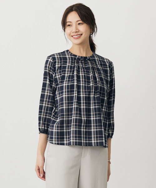 J.PRESS（J.プレス） tシャツ プロビスストライプ＆チェック