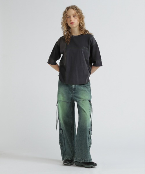 AVIREX tシャツ 3/4SLEEVE WAFFLE MIX T-SHIRT/ワッフルミックス