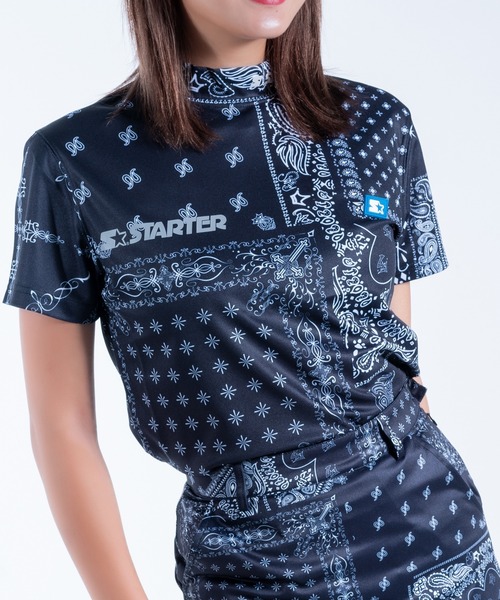 ☆スターターゴルフ BANDANA モックネック Tシャツ ハーフパンツ