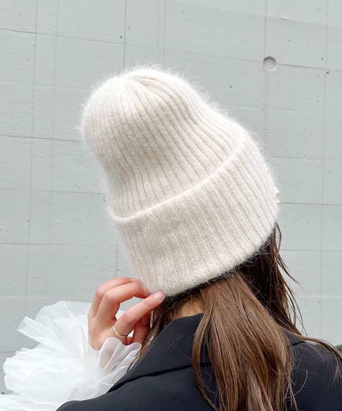PICCIN（ピッチン） ニット帽 ニットキャップ パールニット帽