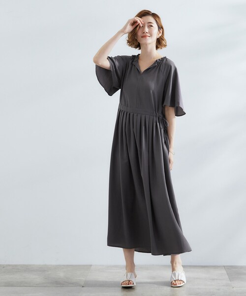 最終値下！【Ame no chi Hare】リボンスリーブブラウスネイビ