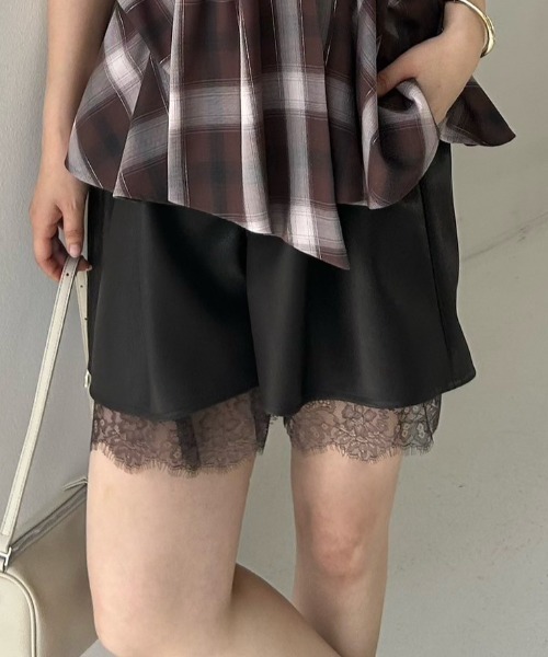 MELT THE LADY レザーライクショートパンツ Melt the lady メルトザレディ レザーライクショートパンツ