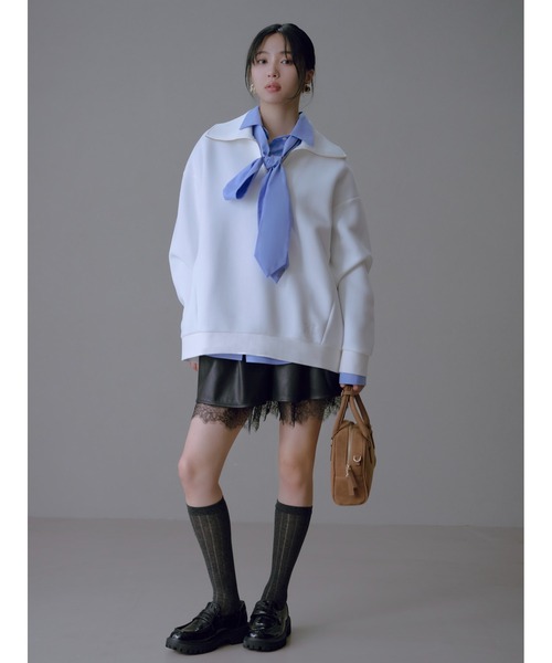 FRAY I.Dクリーム色 ベルト付き ショートパンツ ベルト付きハイウエストショートパンツ(ショートパンツ)｜PANTS