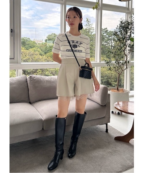 melt the lady レザーライクショートパンツ Melt the lady メルトザレディ レザーライクショートパンツ