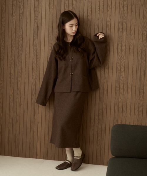 machatt  マチャット　ウールノーカラージャケット OUTER | MACHATT ONLINE STORE