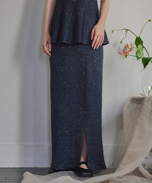 mideal（マイディール） スカート spangle tight skirt / スパンコール